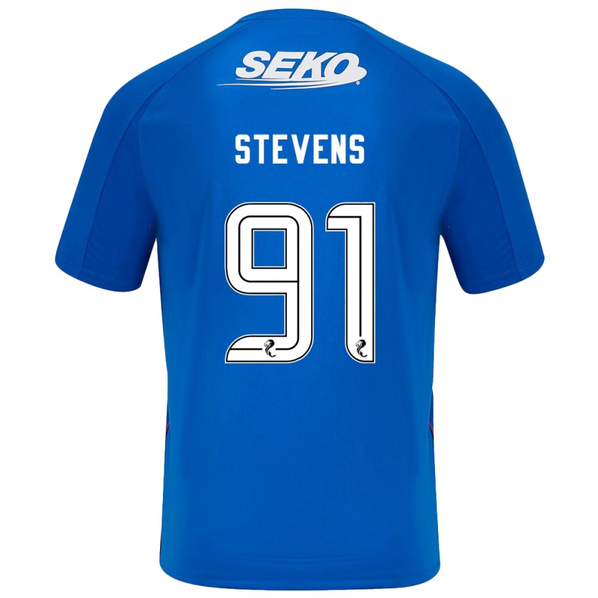 Kandiny Férfi Archie Stevens #91 Sötétkék Hazai Jersey 2024/25 Mez Póló Ing