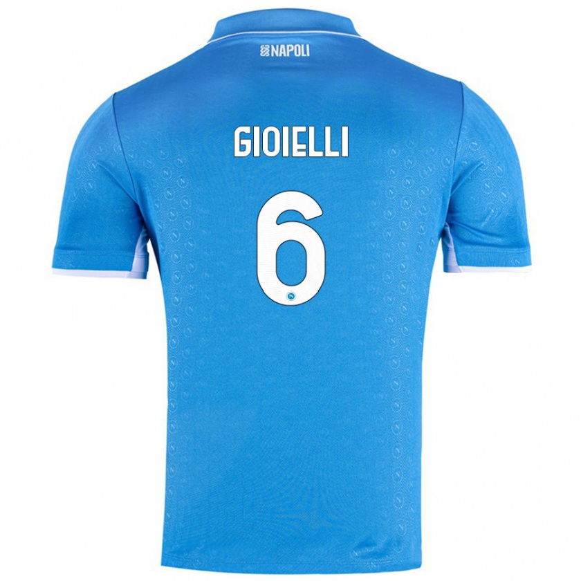 Kandiny Férfi Francesco Pio Gioielli #6 Ég Kék Hazai Jersey 2024/25 Mez Póló Ing