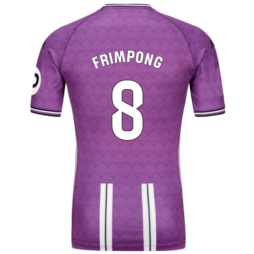 Kandiny Férfi Eugene Frimpong #8 Lila Fehér Hazai Jersey 2024/25 Mez Póló Ing