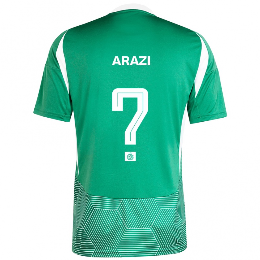 Kandiny Férfi Amit Arazi #0 Zöld Fehér Hazai Jersey 2024/25 Mez Póló Ing