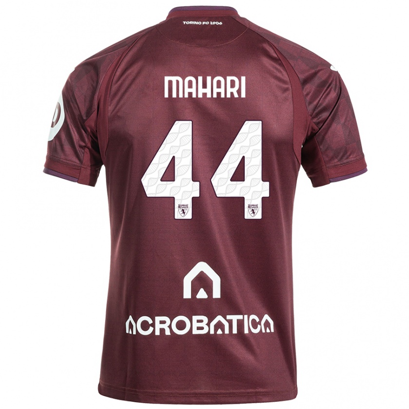 Kandiny Férfi Efdon Mahari #44 Barna Fehér Hazai Jersey 2024/25 Mez Póló Ing