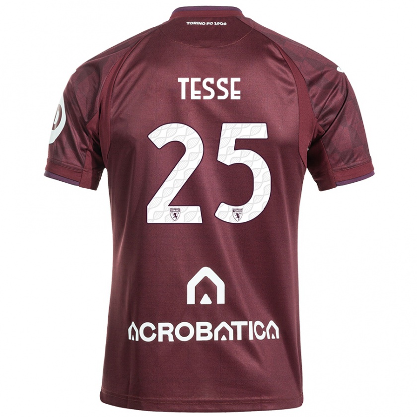 Kandiny Férfi Manuela Tesse #25 Barna Fehér Hazai Jersey 2024/25 Mez Póló Ing