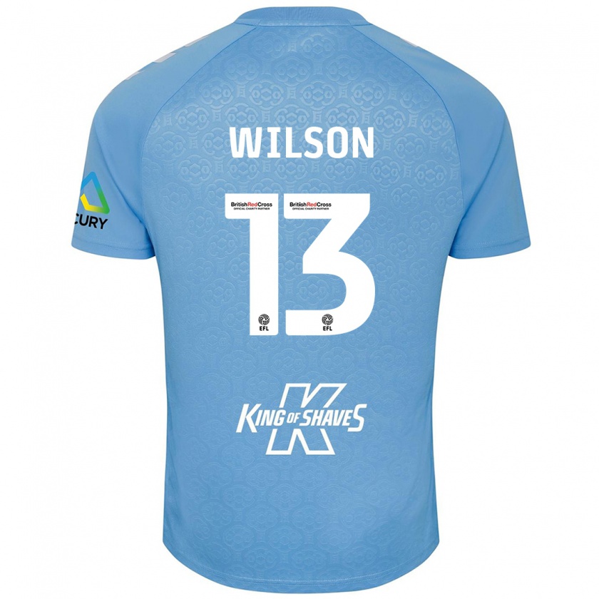 Kandiny Férfi Ben Wilson #13 Kék Fehér Hazai Jersey 2024/25 Mez Póló Ing