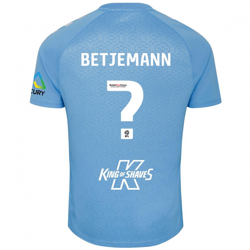 Kandiny Férfi Elliot Betjemann #0 Kék Fehér Hazai Jersey 2024/25 Mez Póló Ing