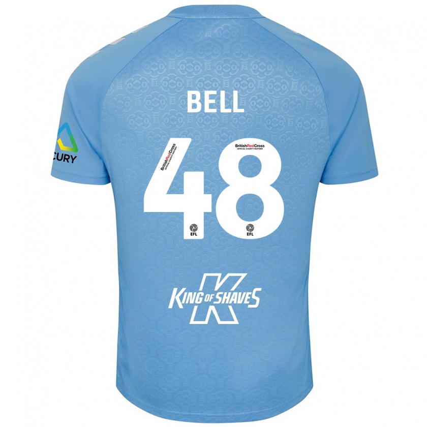 Kandiny Férfi Luke Bell #48 Kék Fehér Hazai Jersey 2024/25 Mez Póló Ing