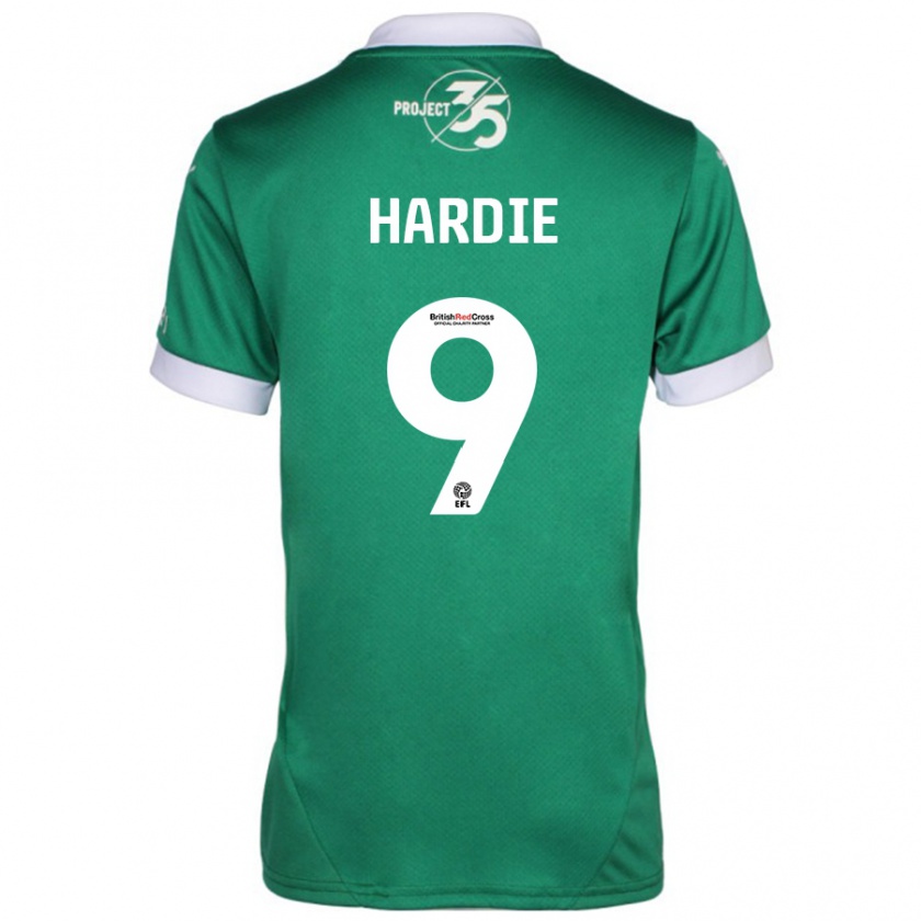 Kandiny Férfi Ryan Hardie #9 Zöld Fehér Hazai Jersey 2024/25 Mez Póló Ing