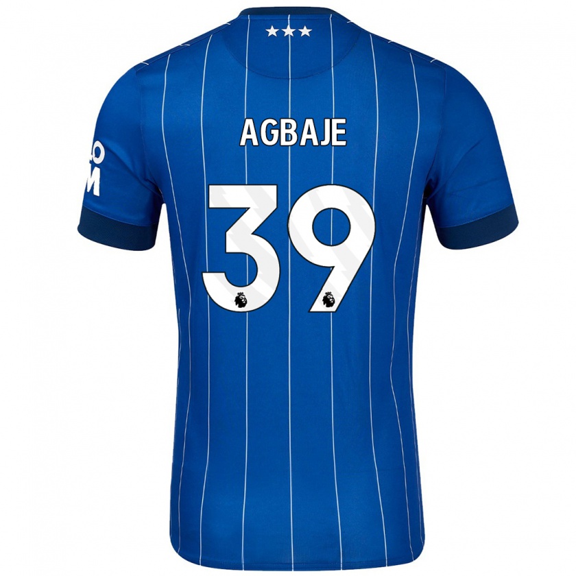 Kandiny Férfi Edwin Agbaje #39 Sötétkék Hazai Jersey 2024/25 Mez Póló Ing