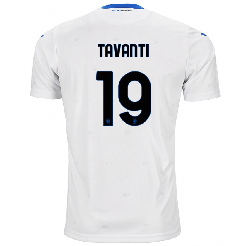 Kandiny Férfi Mattia Tavanti #19 Fehér Idegenbeli Jersey 2024/25 Mez Póló Ing