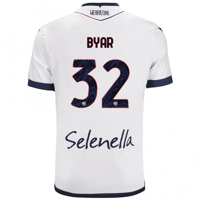 Kandiny Férfi Naïm Byar #32 Fehér Royal Blue Idegenbeli Jersey 2024/25 Mez Póló Ing