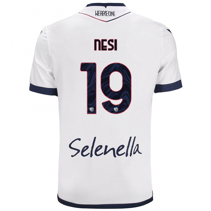 Kandiny Férfi Luca Nesi #19 Fehér Royal Blue Idegenbeli Jersey 2024/25 Mez Póló Ing