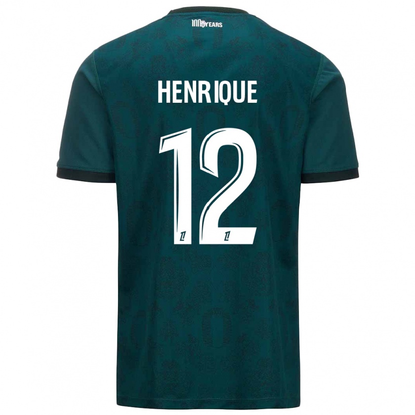 Kandiny Férfi Caio Henrique #12 Sötétzöld Idegenbeli Jersey 2024/25 Mez Póló Ing