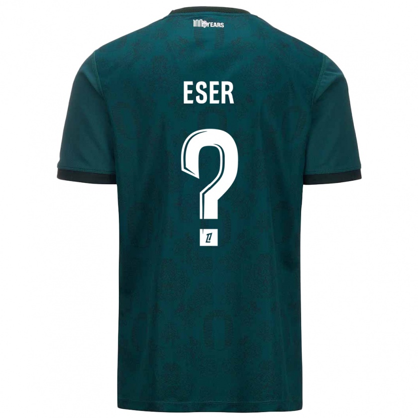 Kandiny Férfi Allan Eser #0 Sötétzöld Idegenbeli Jersey 2024/25 Mez Póló Ing