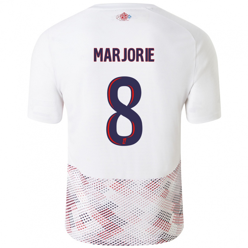 Kandiny Férfi Marjorie #8 Fehér Royal Blue Idegenbeli Jersey 2024/25 Mez Póló Ing