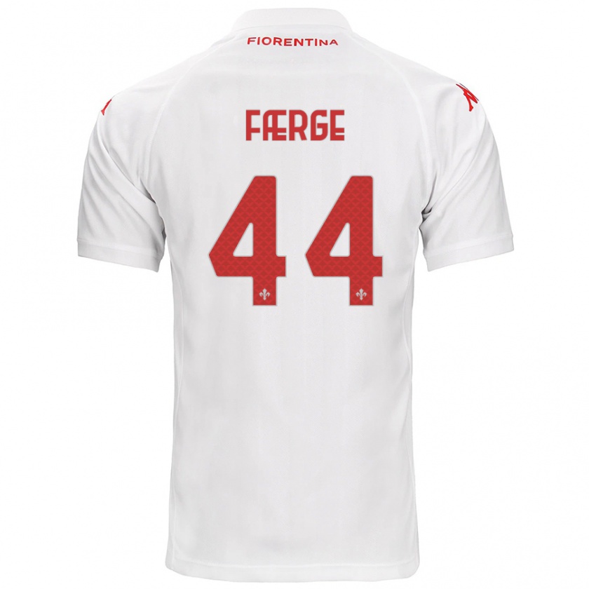 Kandiny Férfi Emma Færge #44 Fehér Idegenbeli Jersey 2024/25 Mez Póló Ing