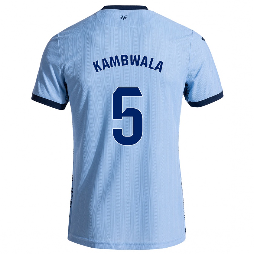 Kandiny Férfi Willy Kambwala #5 Ég Kék Idegenbeli Jersey 2024/25 Mez Póló Ing