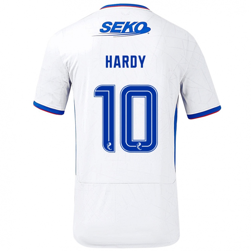 Kandiny Férfi Rio Hardy #10 Fehér Kék Idegenbeli Jersey 2024/25 Mez Póló Ing