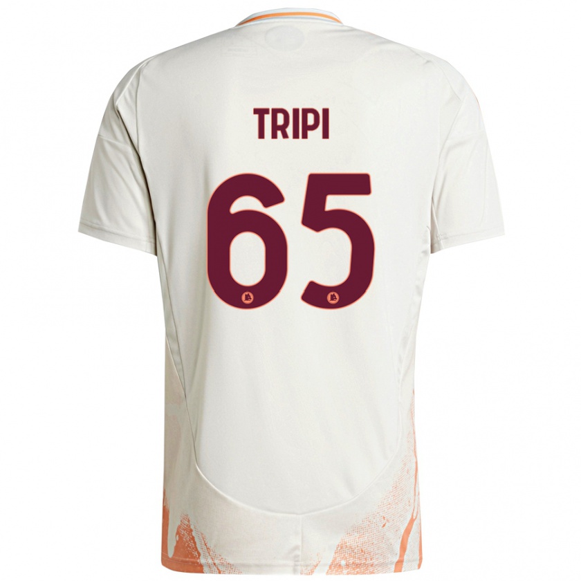 Kandiny Férfi Filippo Tripi #65 Krém Fehér Narancs Idegenbeli Jersey 2024/25 Mez Póló Ing