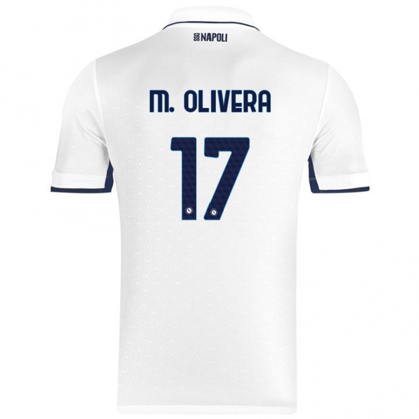 Kandiny Férfi Mathías Olivera #17 Fehér Royal Blue Idegenbeli Jersey 2024/25 Mez Póló Ing