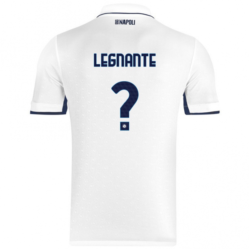 Kandiny Férfi Manuel Legnante #0 Fehér Royal Blue Idegenbeli Jersey 2024/25 Mez Póló Ing