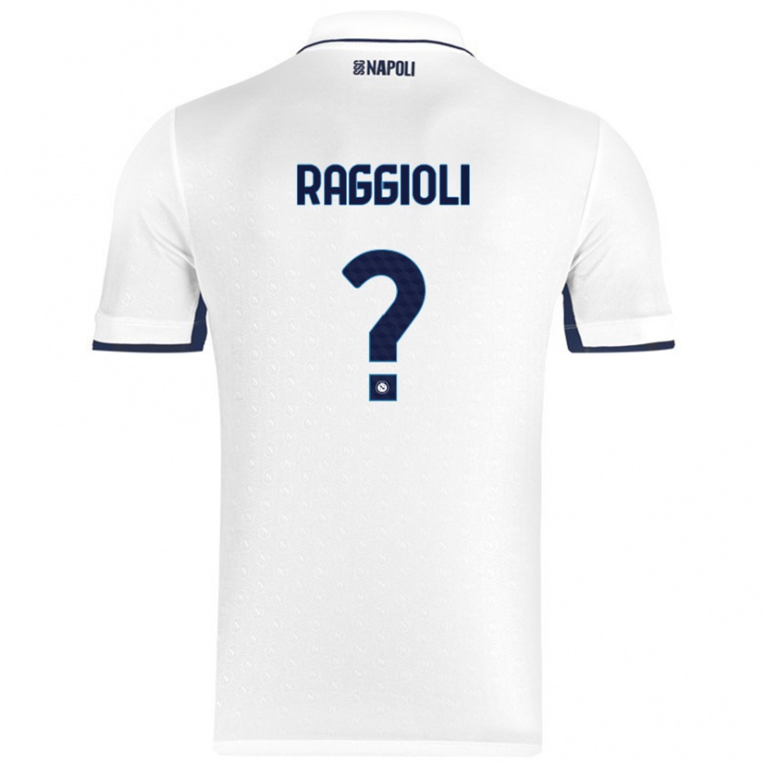 Kandiny Férfi Christian Raggioli #0 Fehér Royal Blue Idegenbeli Jersey 2024/25 Mez Póló Ing