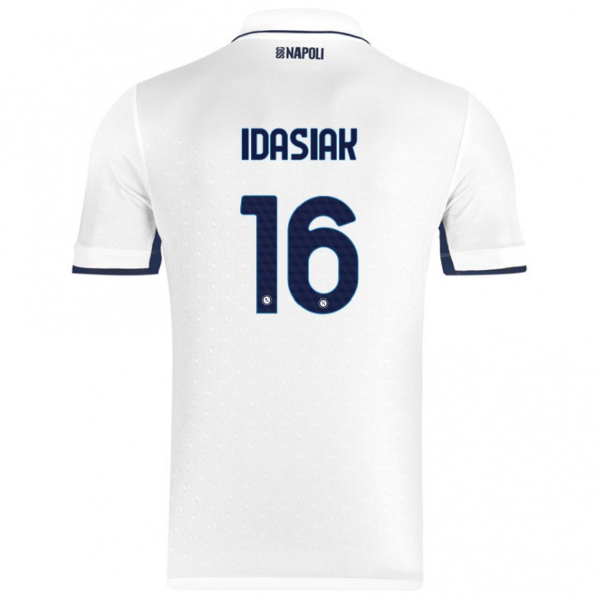 Kandiny Férfi Hubert Idasiak #16 Fehér Royal Blue Idegenbeli Jersey 2024/25 Mez Póló Ing