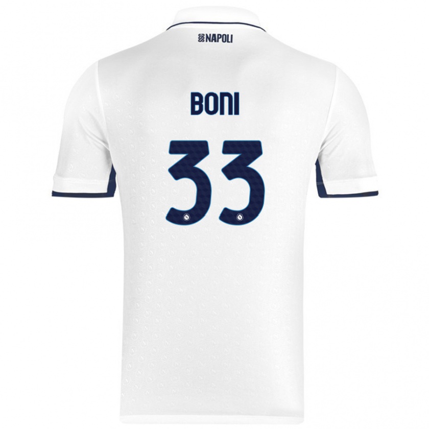 Kandiny Férfi Landry Boni #33 Fehér Royal Blue Idegenbeli Jersey 2024/25 Mez Póló Ing