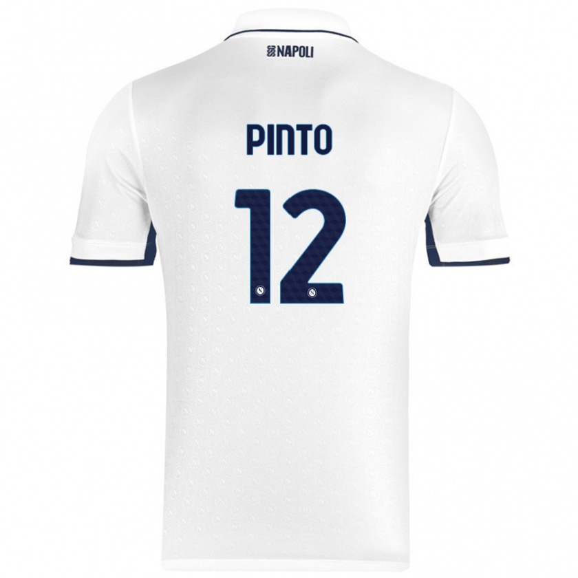 Kandiny Férfi Ciro Pinto #12 Fehér Royal Blue Idegenbeli Jersey 2024/25 Mez Póló Ing