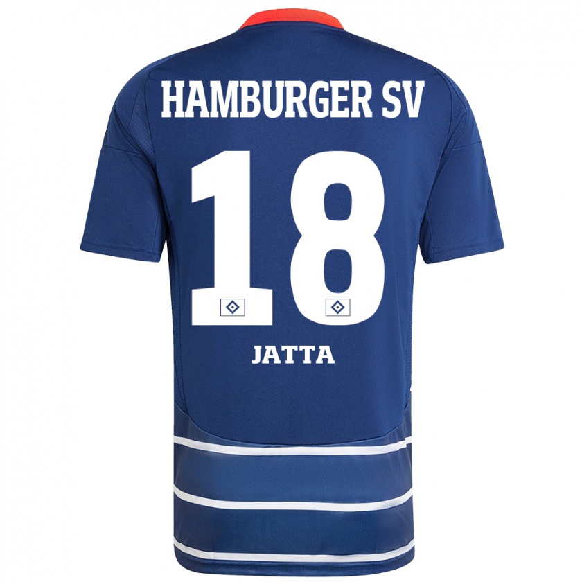 Kandiny Férfi Bakery Jatta #18 Sötétkék Idegenbeli Jersey 2024/25 Mez Póló Ing