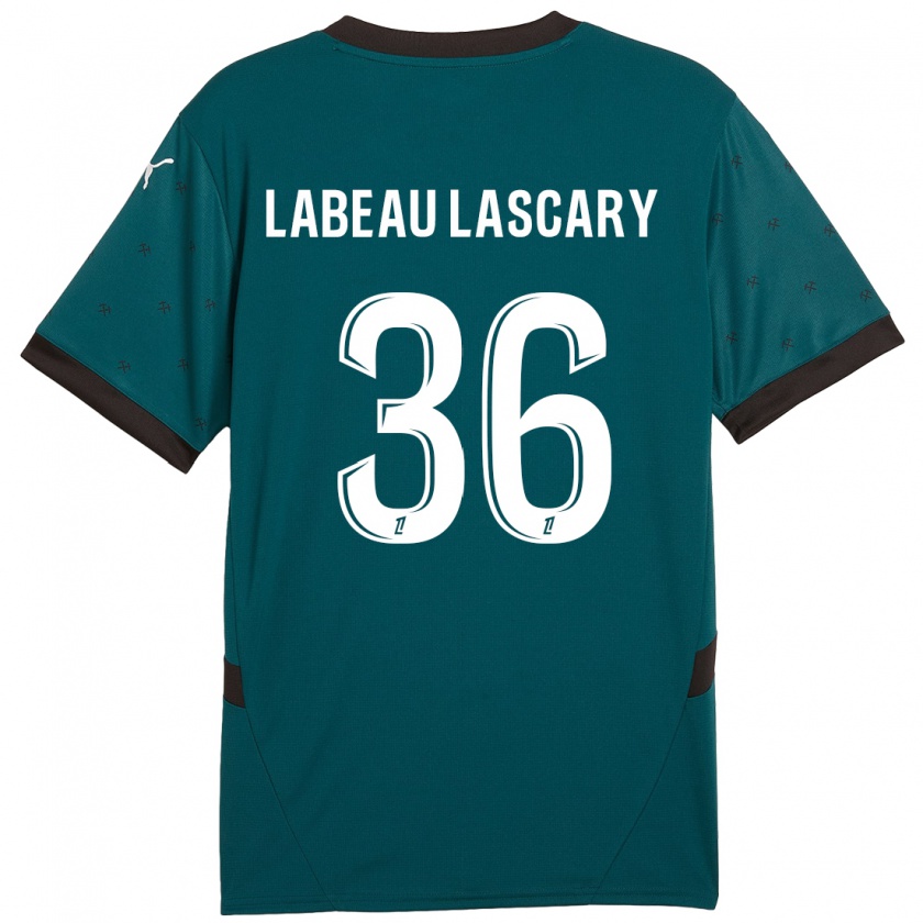 Kandiny Férfi Rémy Labeau Lascary #36 Sötétzöld Idegenbeli Jersey 2024/25 Mez Póló Ing