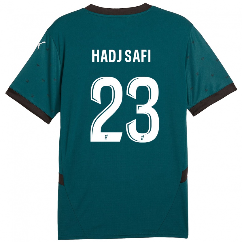 Kandiny Férfi Souhina Hadj Safi #23 Sötétzöld Idegenbeli Jersey 2024/25 Mez Póló Ing