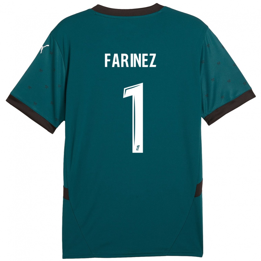 Kandiny Férfi Wuilker Fariñez #1 Sötétzöld Idegenbeli Jersey 2024/25 Mez Póló Ing