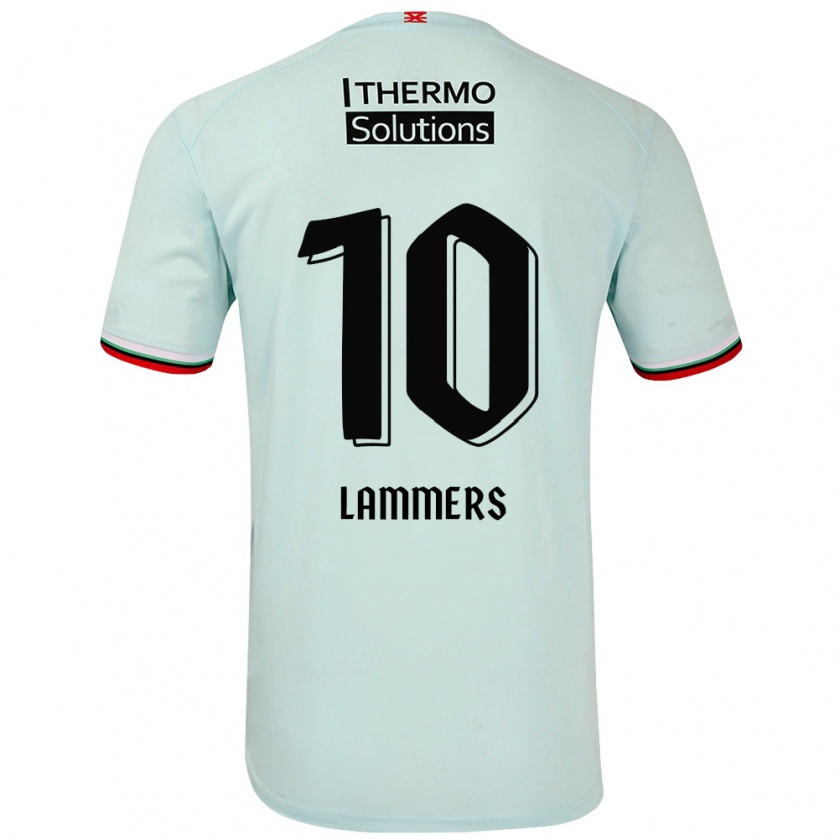 Kandiny Férfi Sam Lammers #10 Világoszöld Idegenbeli Jersey 2024/25 Mez Póló Ing