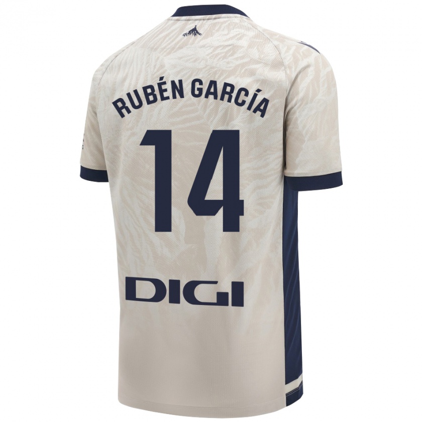 Kandiny Férfi Rubén García #14 Világos Szürke Idegenbeli Jersey 2024/25 Mez Póló Ing