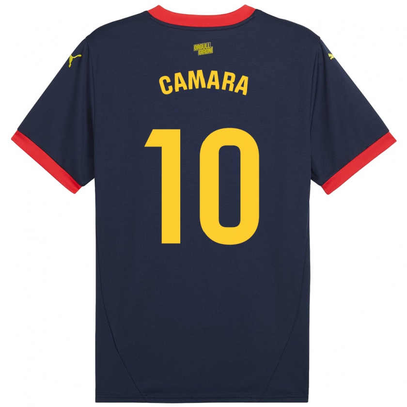 Kandiny Férfi Dawda Camara #10 Sötétvörös Idegenbeli Jersey 2024/25 Mez Póló Ing