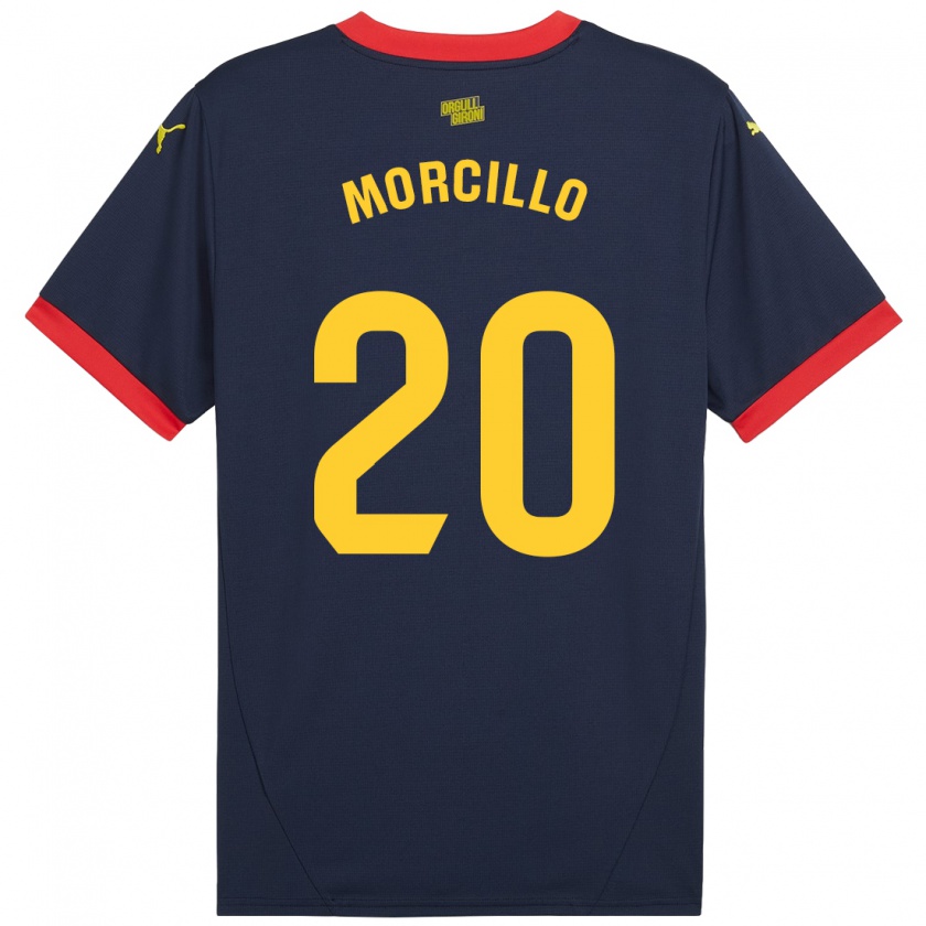 Kandiny Férfi Luis Morcillo #20 Sötétvörös Idegenbeli Jersey 2024/25 Mez Póló Ing