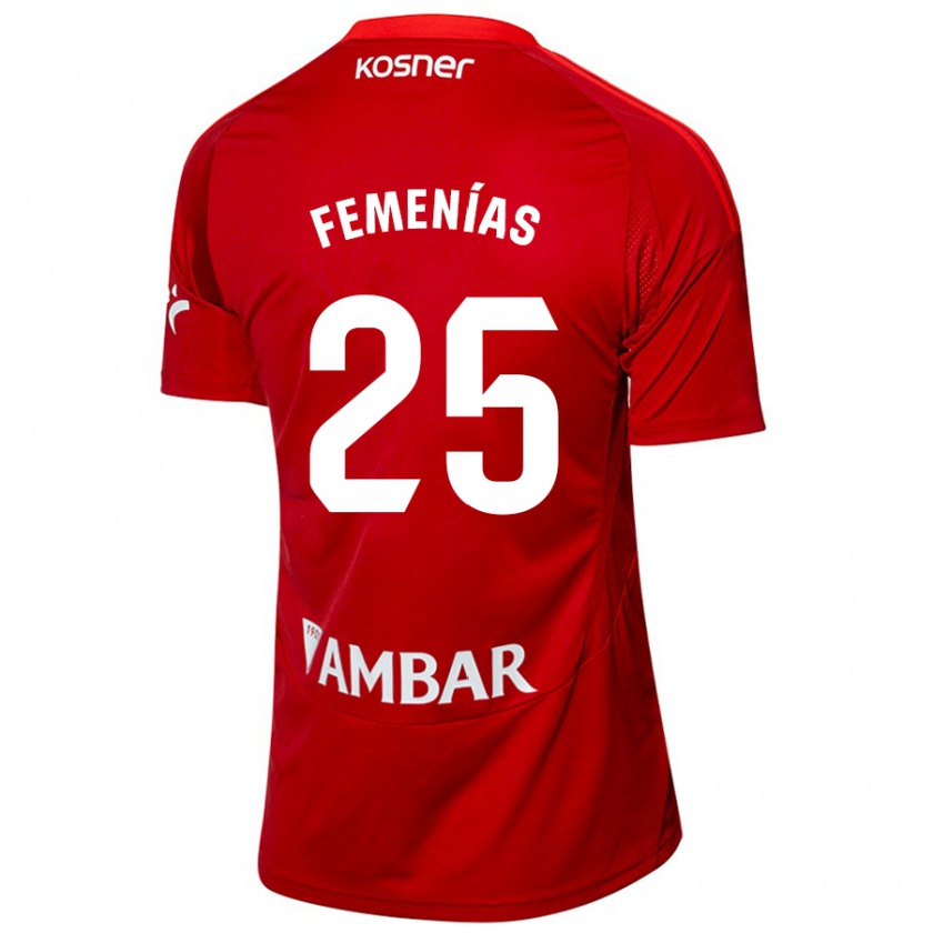 Kandiny Férfi Joan Femenías #25 Fehér Kék Idegenbeli Jersey 2024/25 Mez Póló Ing