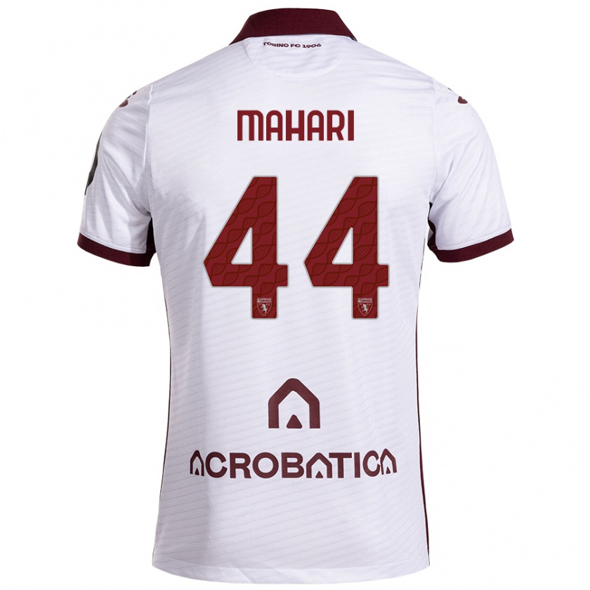 Kandiny Férfi Efdon Mahari #44 Fehér Barna Idegenbeli Jersey 2024/25 Mez Póló Ing