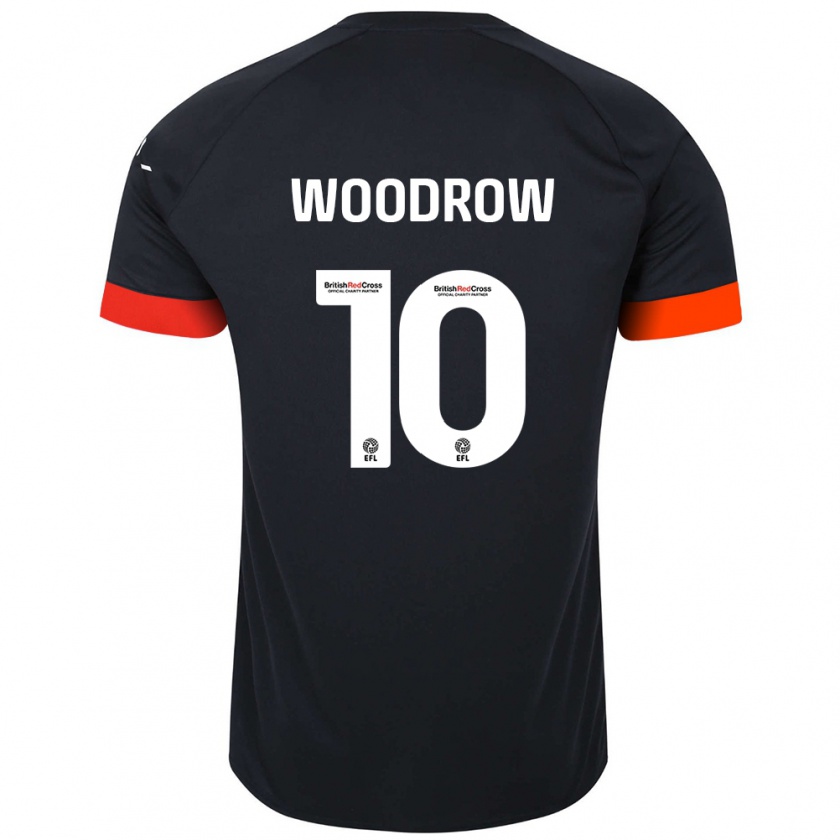 Kandiny Férfi Cauley Woodrow #10 Fekete Narancs Idegenbeli Jersey 2024/25 Mez Póló Ing