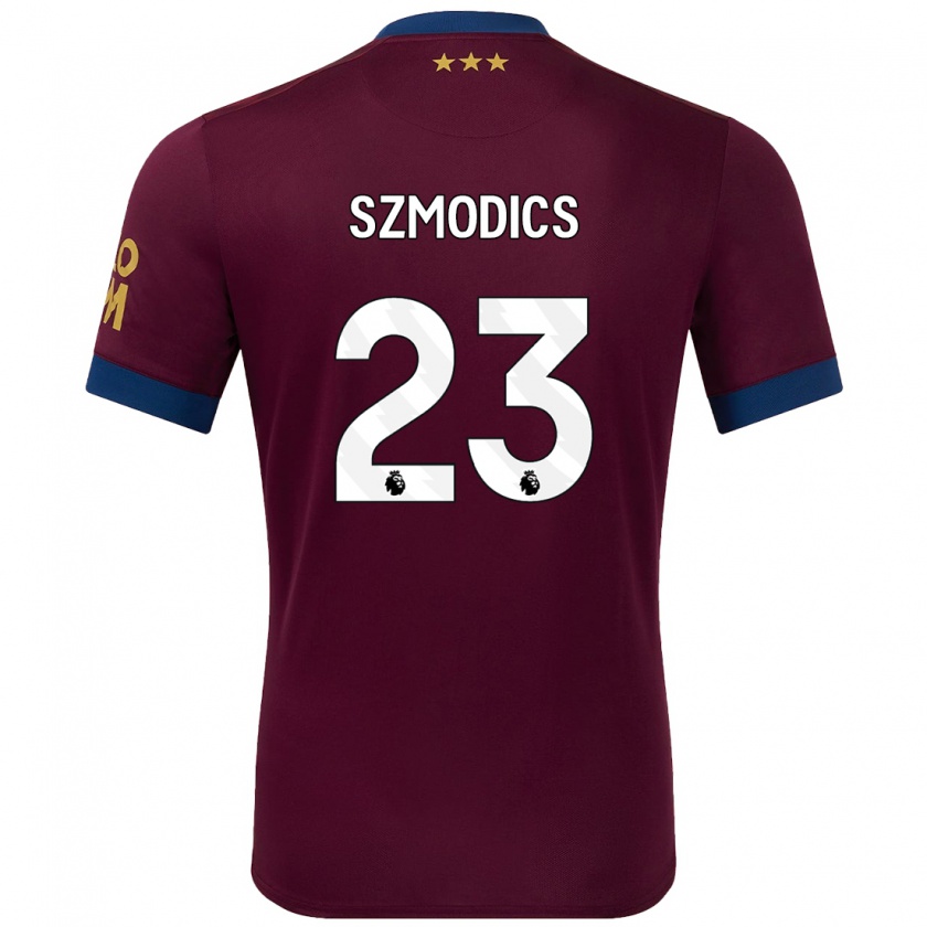 Kandiny Férfi Sammie Szmodics #23 Barna Idegenbeli Jersey 2024/25 Mez Póló Ing