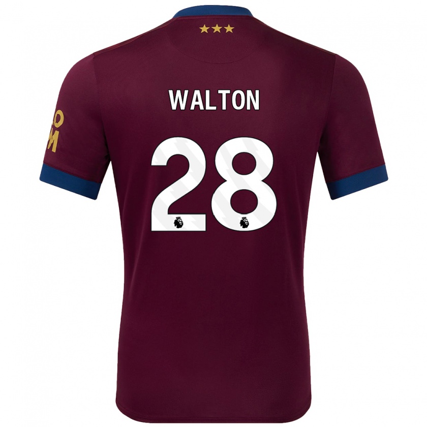 Kandiny Férfi Christian Walton #28 Barna Idegenbeli Jersey 2024/25 Mez Póló Ing