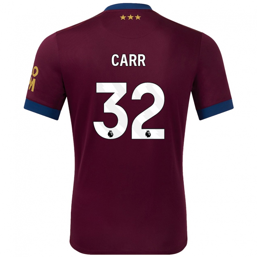 Kandiny Férfi Ryan Carr #32 Barna Idegenbeli Jersey 2024/25 Mez Póló Ing