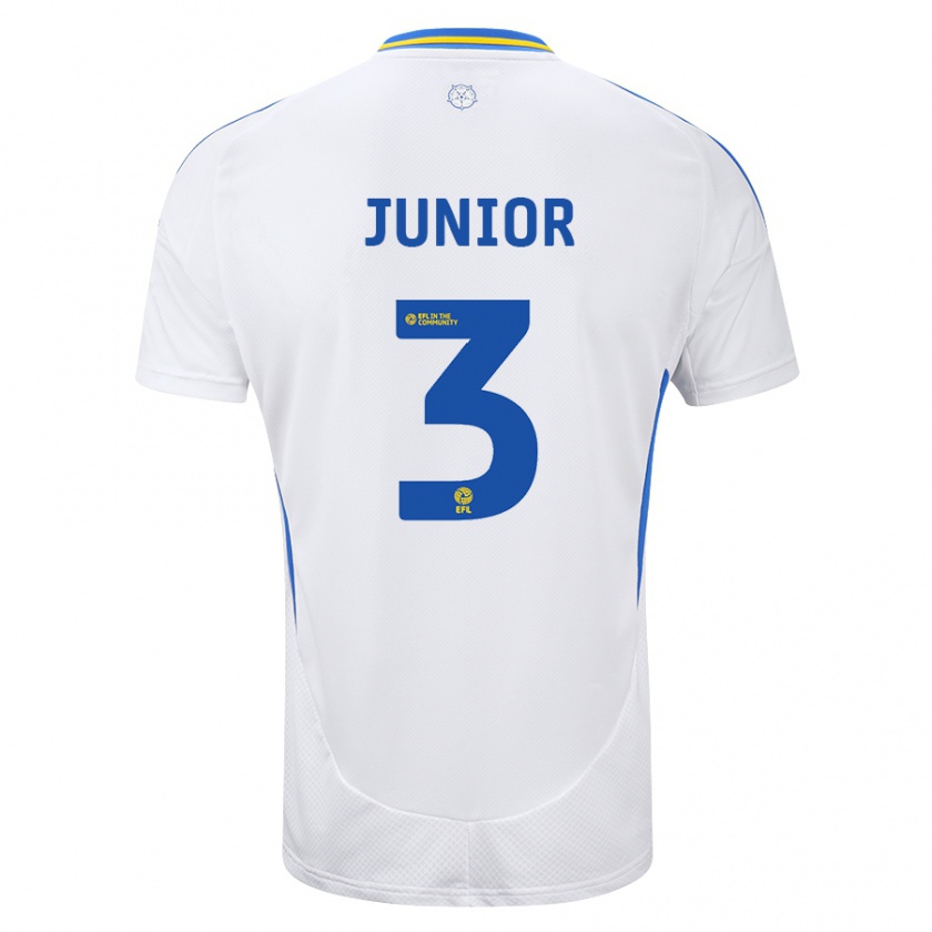 Kandiny Női Junior Firpo #3 Fehér Kék Hazai Jersey 2024/25 Mez Póló Ing