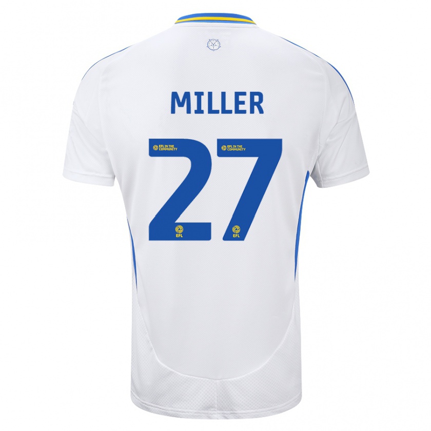 Kandiny Női Amari Miller #27 Fehér Kék Hazai Jersey 2024/25 Mez Póló Ing