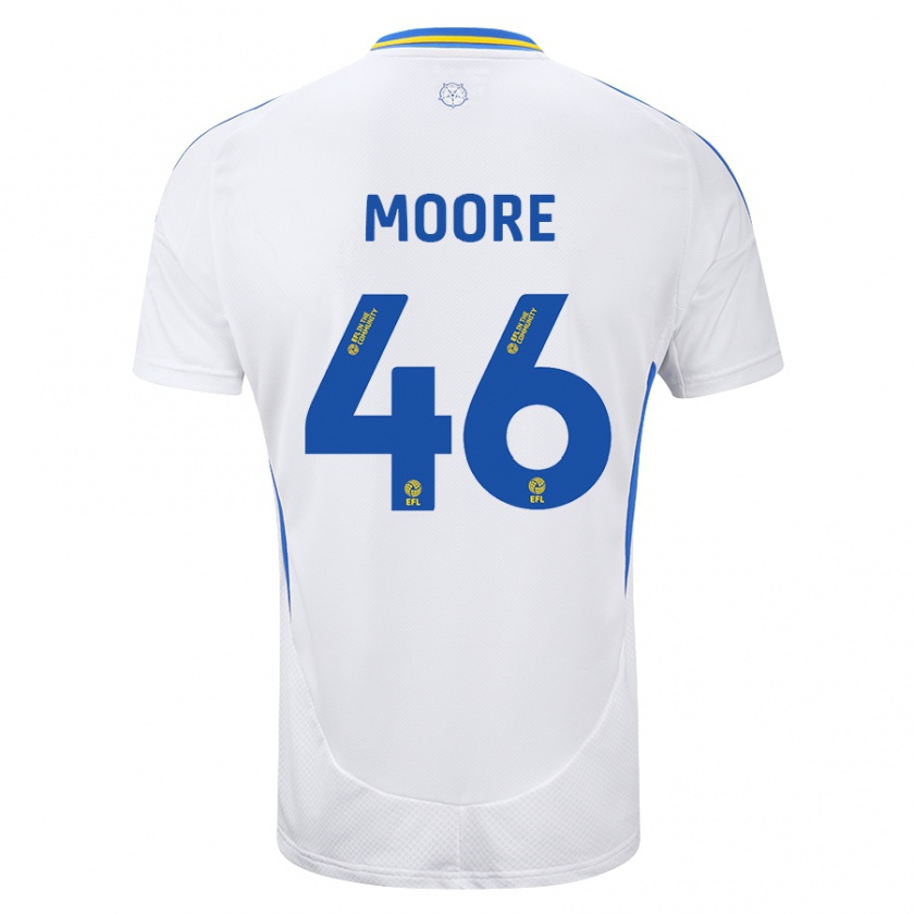 Kandiny Női Kris Moore #46 Fehér Kék Hazai Jersey 2024/25 Mez Póló Ing