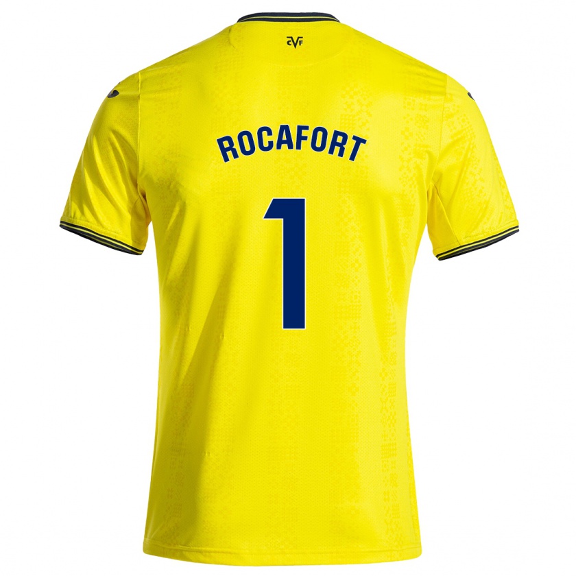 Kandiny Női Rodrigo Rocafort #1 Sárga Fekete Hazai Jersey 2024/25 Mez Póló Ing