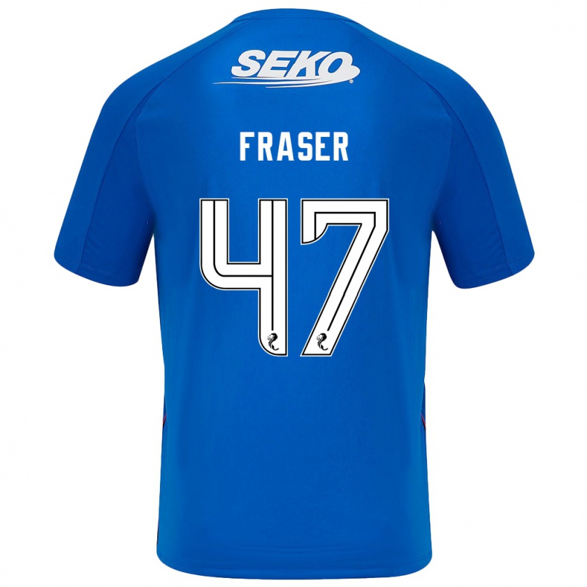 Kandiny Női Robbie Fraser #47 Sötétkék Hazai Jersey 2024/25 Mez Póló Ing