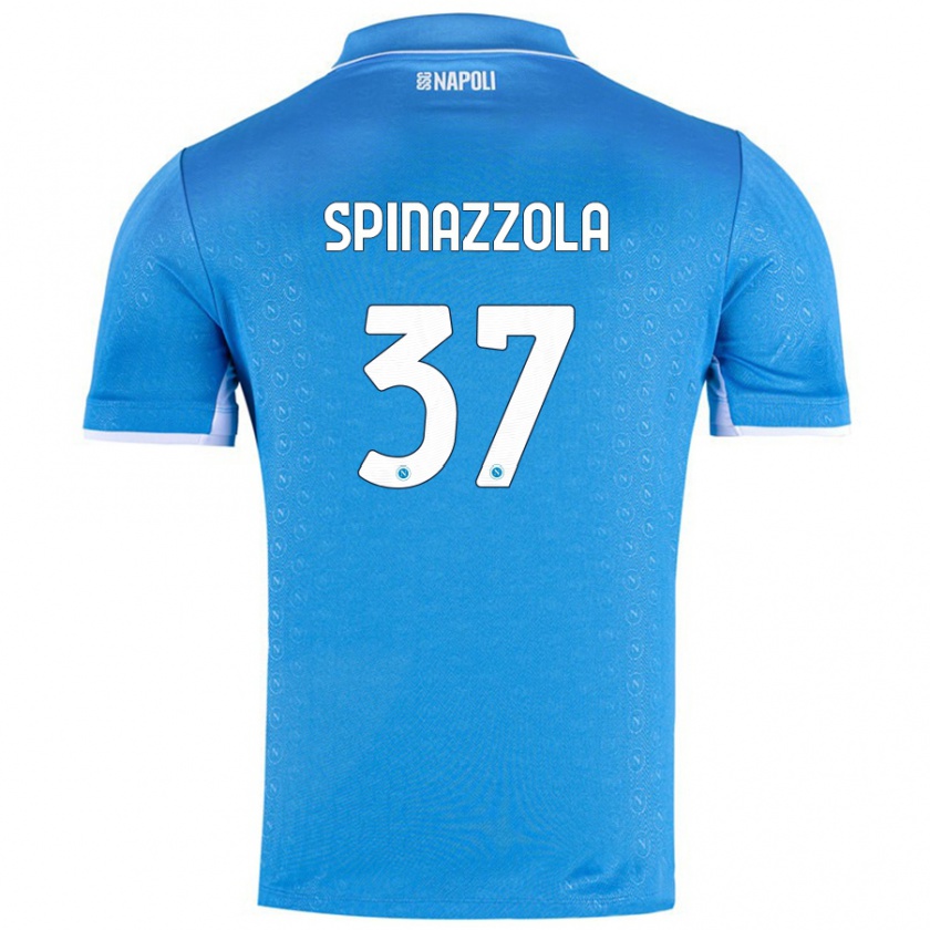 Kandiny Női Leonardo Spinazzola #37 Ég Kék Hazai Jersey 2024/25 Mez Póló Ing