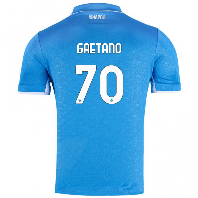 Kandiny Női Gianluca Gaetano #70 Ég Kék Hazai Jersey 2024/25 Mez Póló Ing