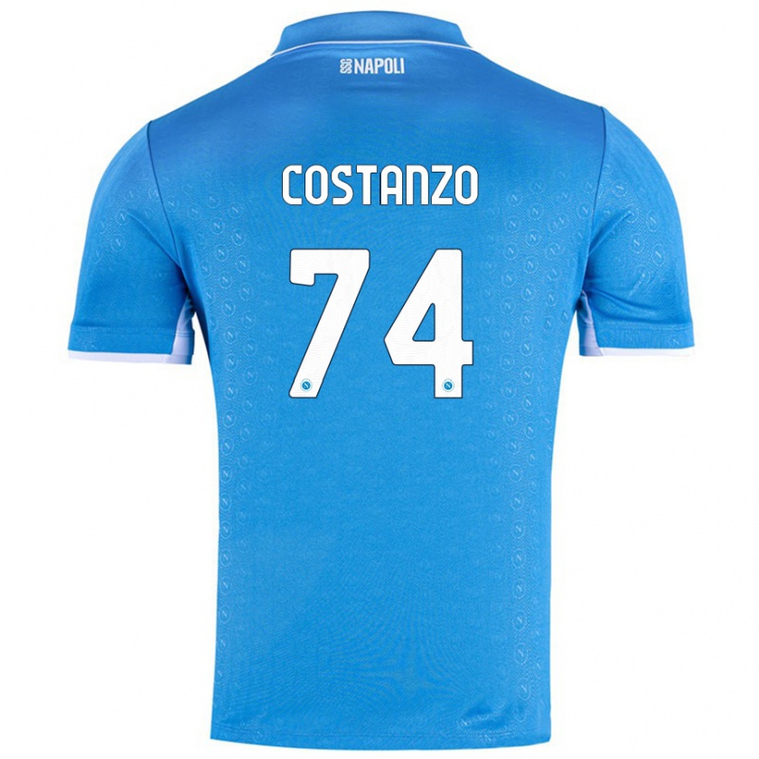 Kandiny Női Davide Costanzo #74 Ég Kék Hazai Jersey 2024/25 Mez Póló Ing