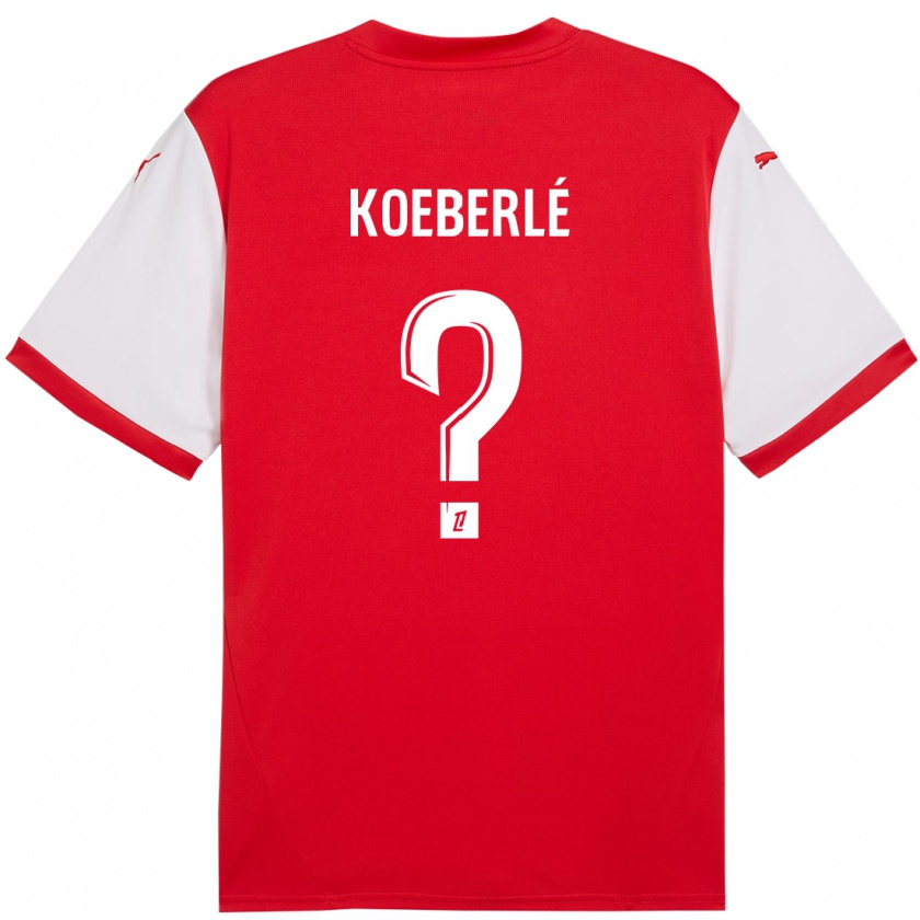 Kandiny Női Samuel Koeberlé #0 Piros Fehér Hazai Jersey 2024/25 Mez Póló Ing